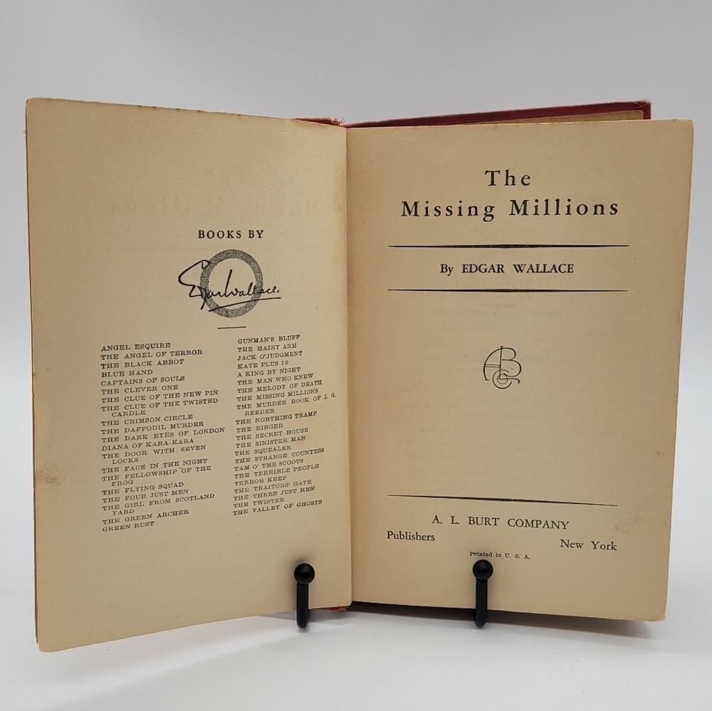 THE MISSING MILLIONS by EDGAR WALLACE 1925 MYSTERY-ROMANCE-MURDER - Picture 6 of 6